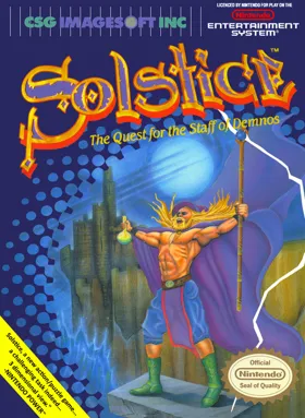 Solstice - The Quest for the Staff of Demnos (USA) (Beta) box cover front